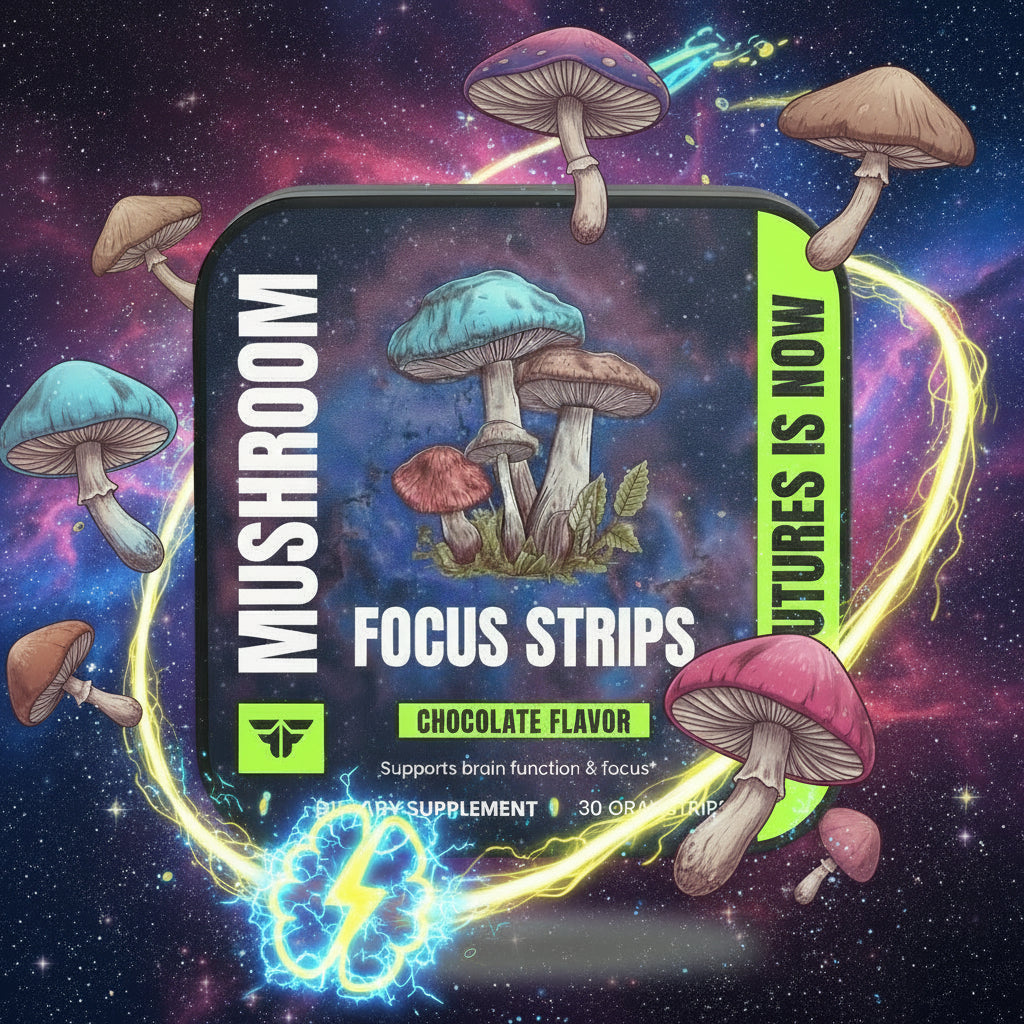 Mushroom Focus Strips – Sharp focus, calm energy