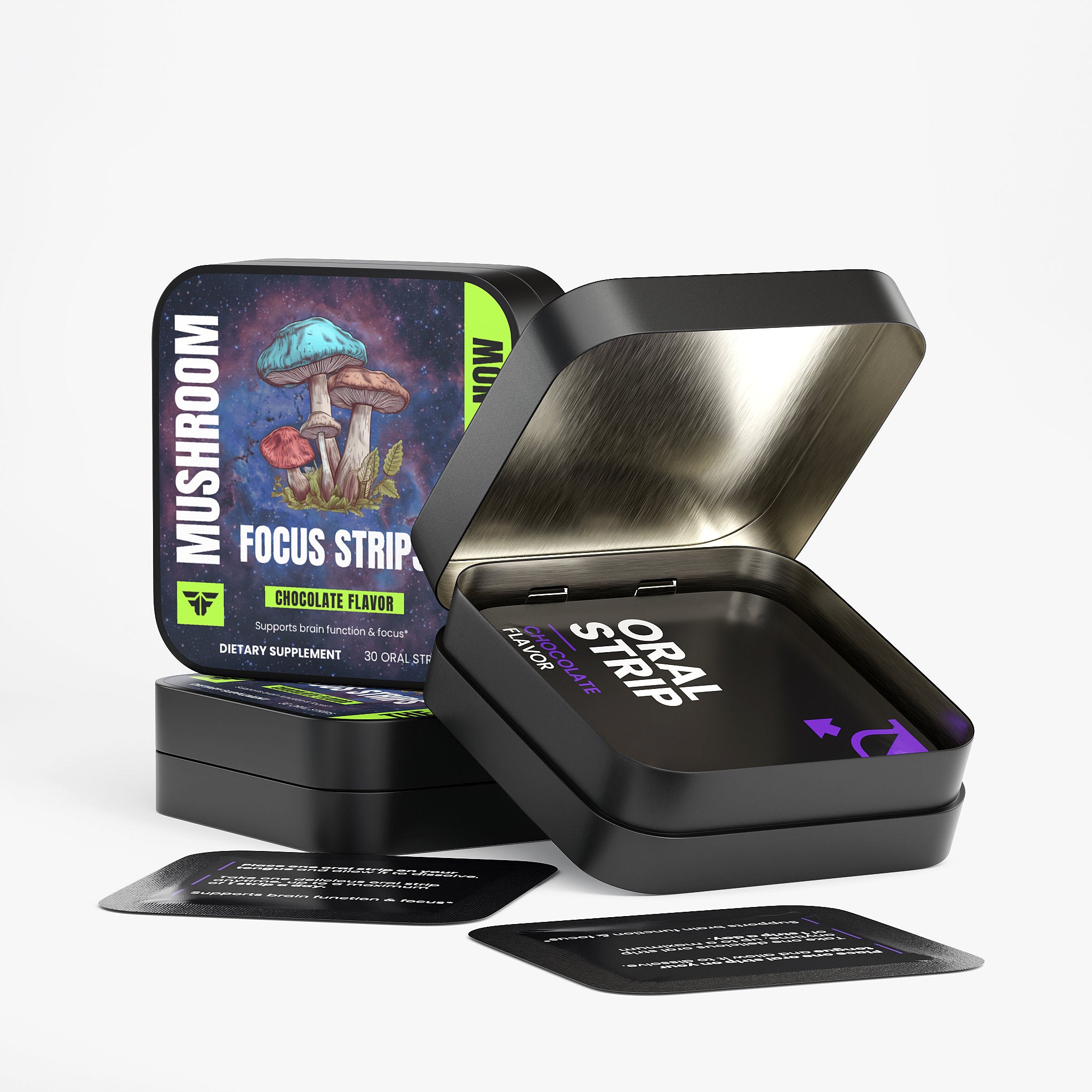Mushroom Focus Strips – Sharp focus, calm energy